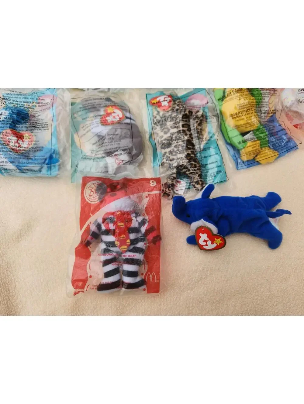 Vintage TY TEENIE BEANIE BABIES - 25 NEW Sealed McDonalds Lot Of 26 Animals